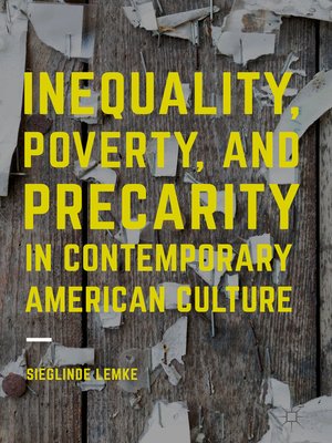 cover image of Inequality, Poverty and Precarity in Contemporary American Culture
